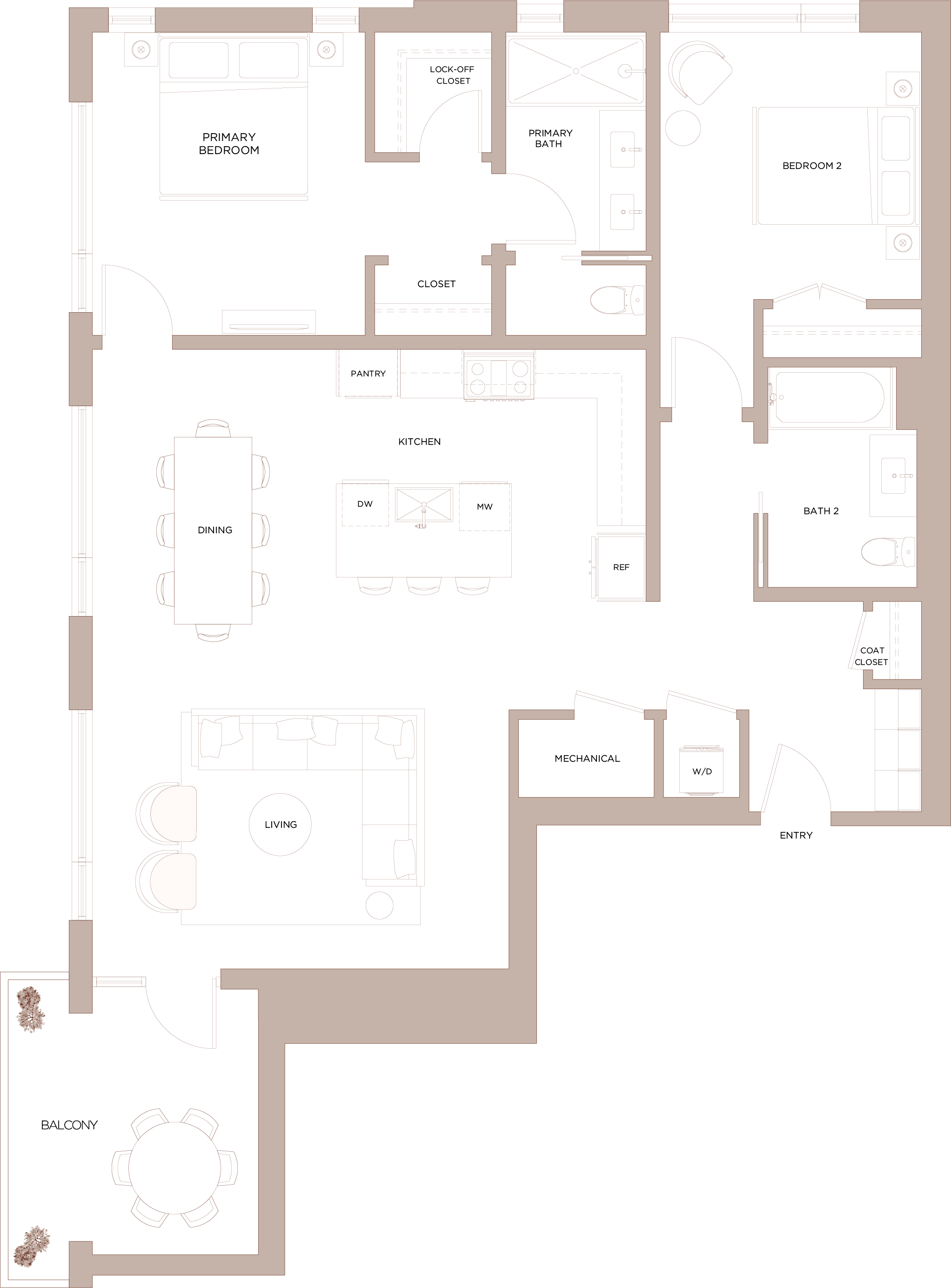 Plan I floor plan